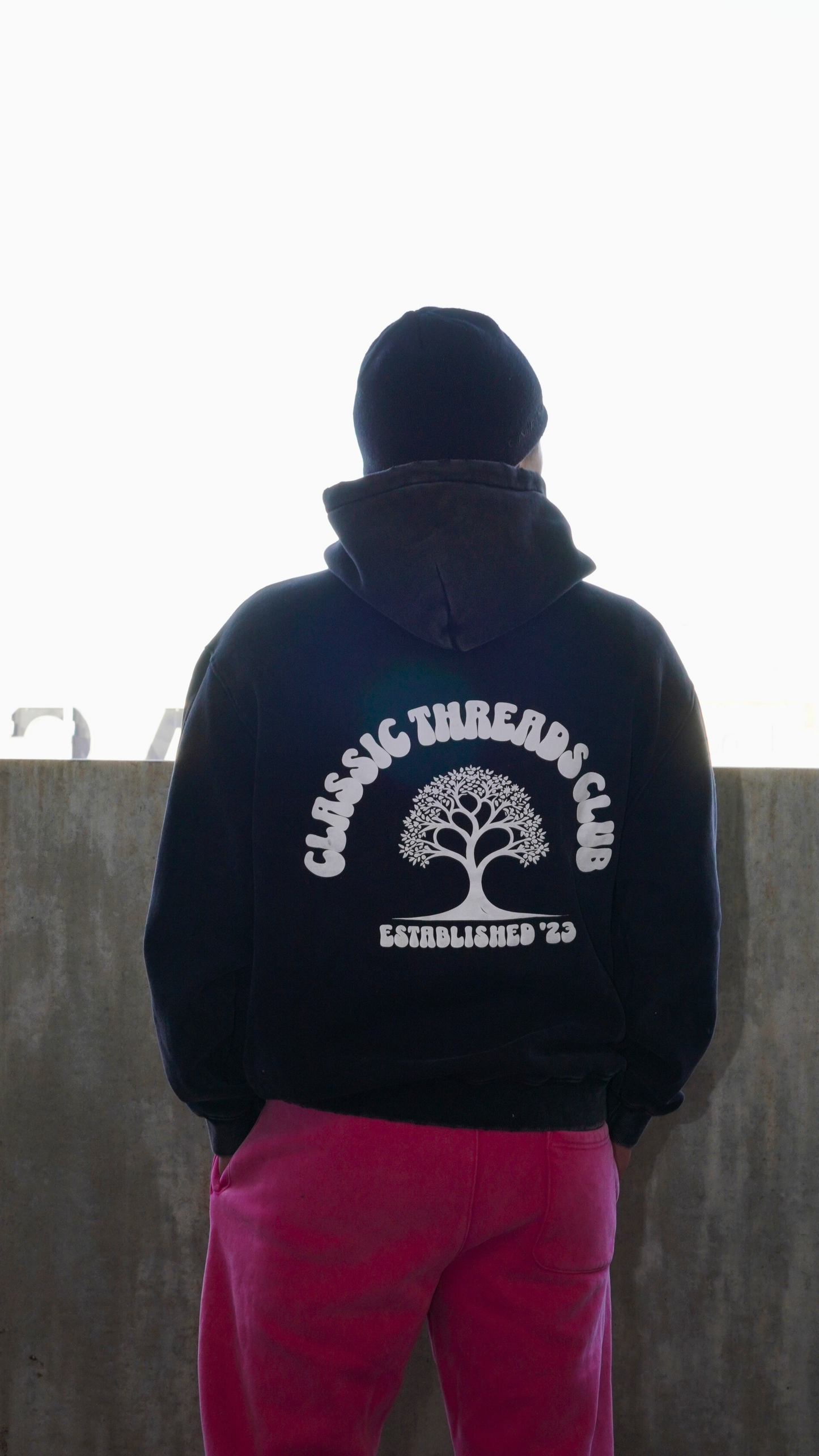 Black Acid Wash Hoodie