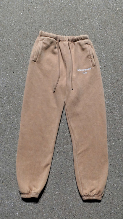 Tan Acid Wash Sweatpants